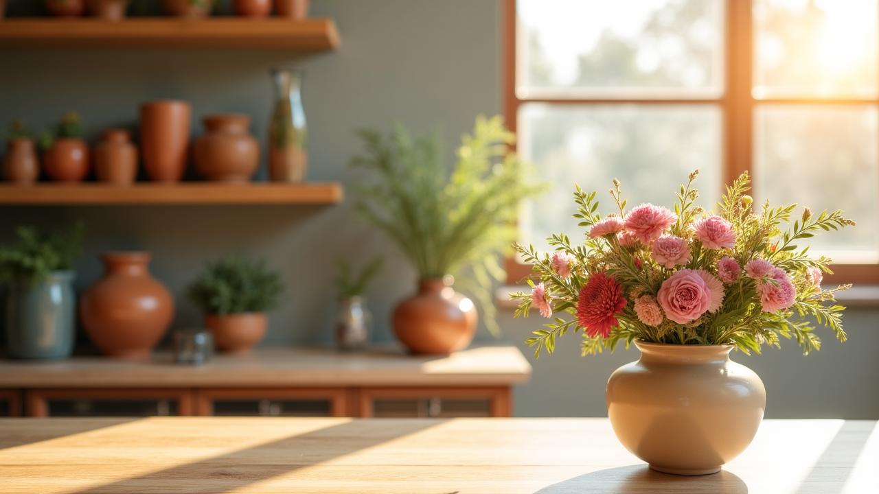 Artisanal floral arrangement highlighting natural beauty
